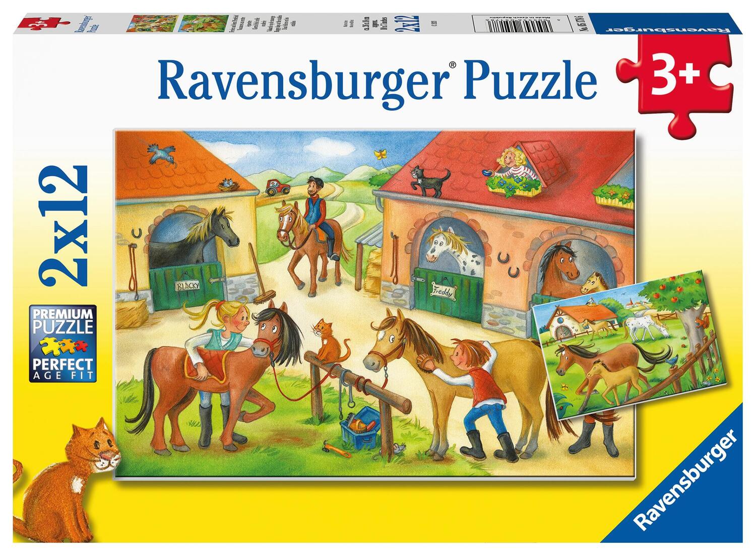 Cover: 4005556051786 | Ravensburger Kinderpuzzle 05178 - Ferien auf dem Pferdehof - 2x12...