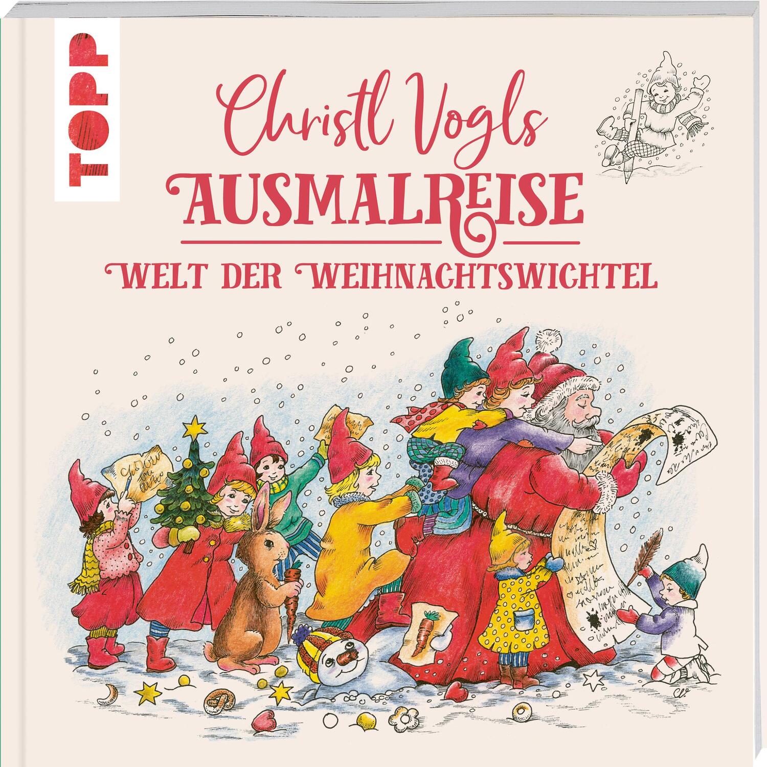 Cover: 9783735880659 | Christl Vogls Ausmalreise - Welt der Weihnachtswichtel | Christl Vogl