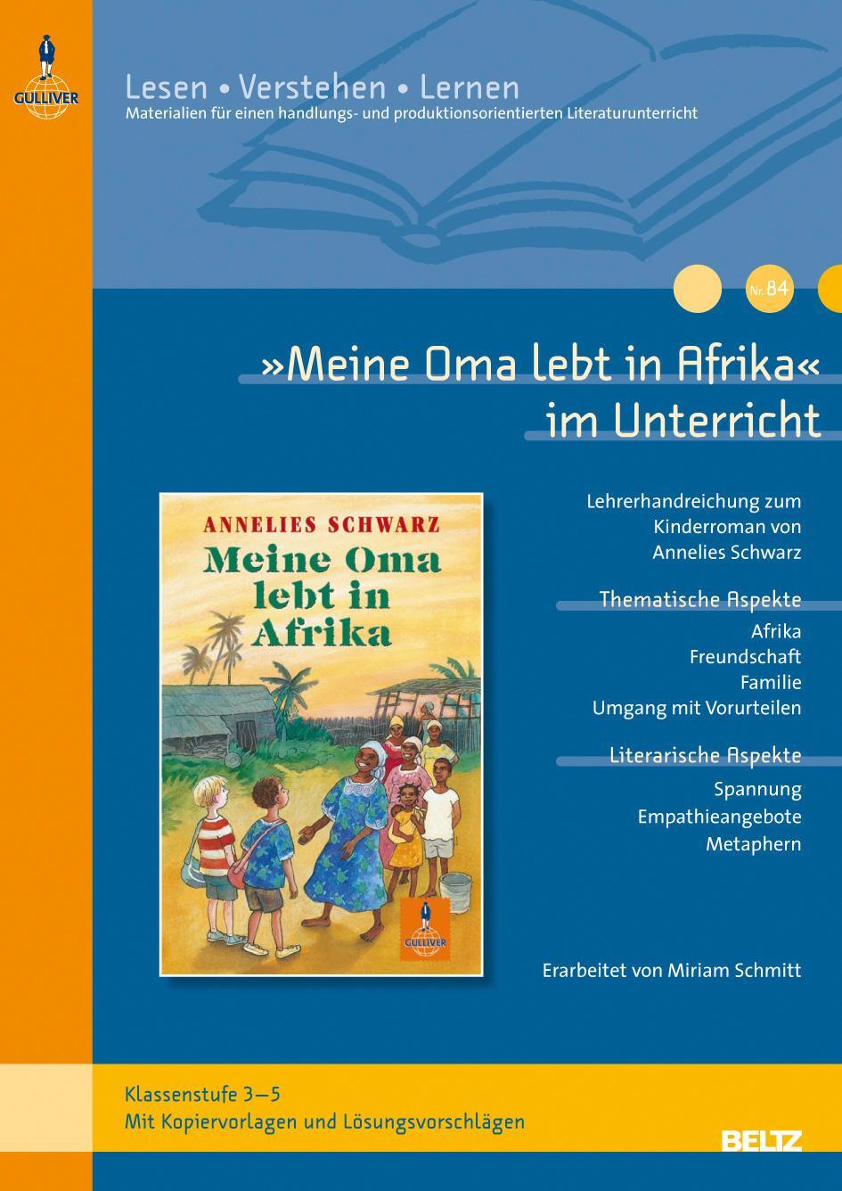 Cover: 9783407627919 | »Meine Oma lebt in Afrika« im Unterricht | Miriam Schmitt | Buch
