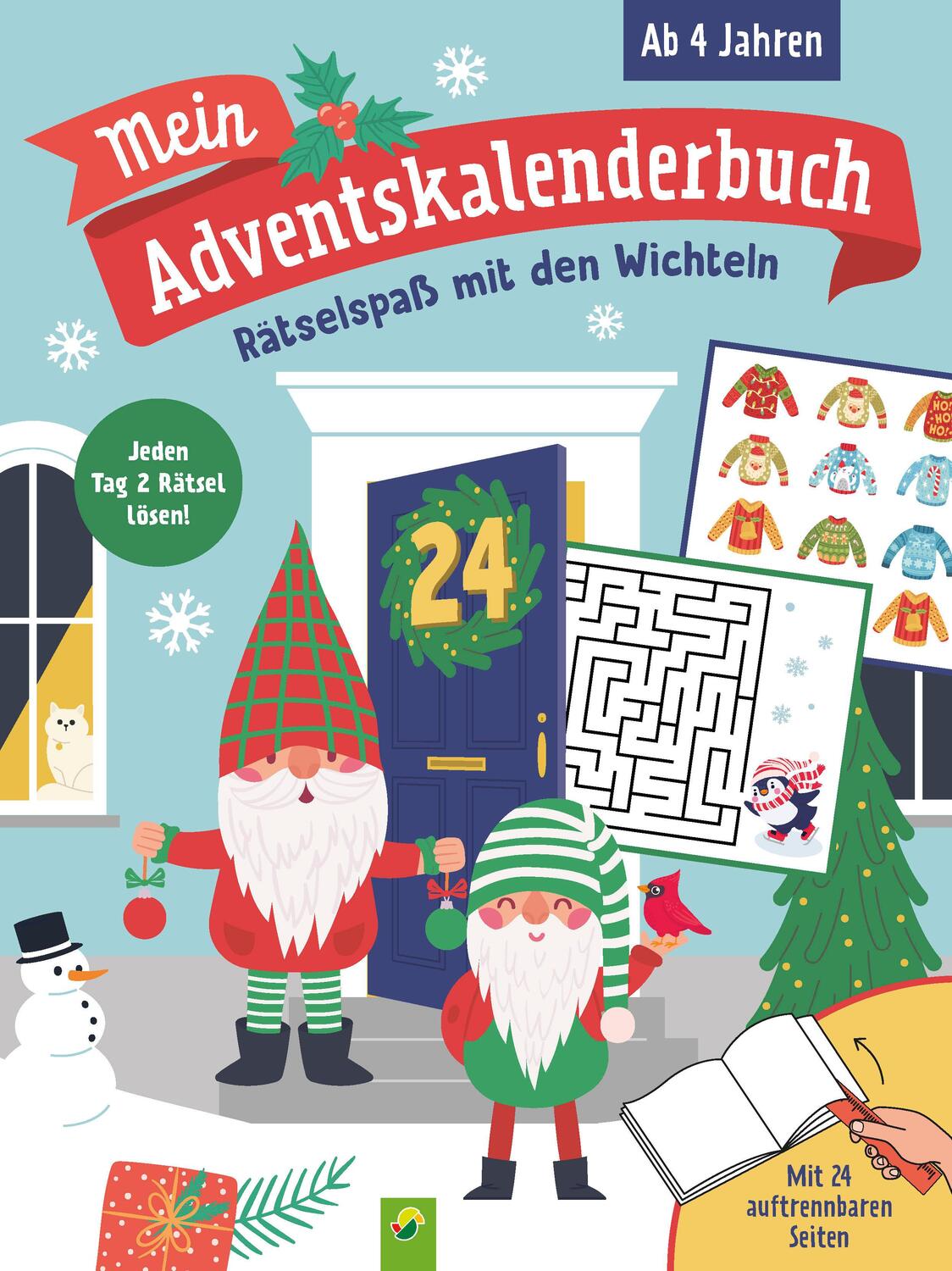 Cover: 9783849943509 | Mein Adventskalenderbuch Rätselspaß mit den Wichteln | Verlag | Buch