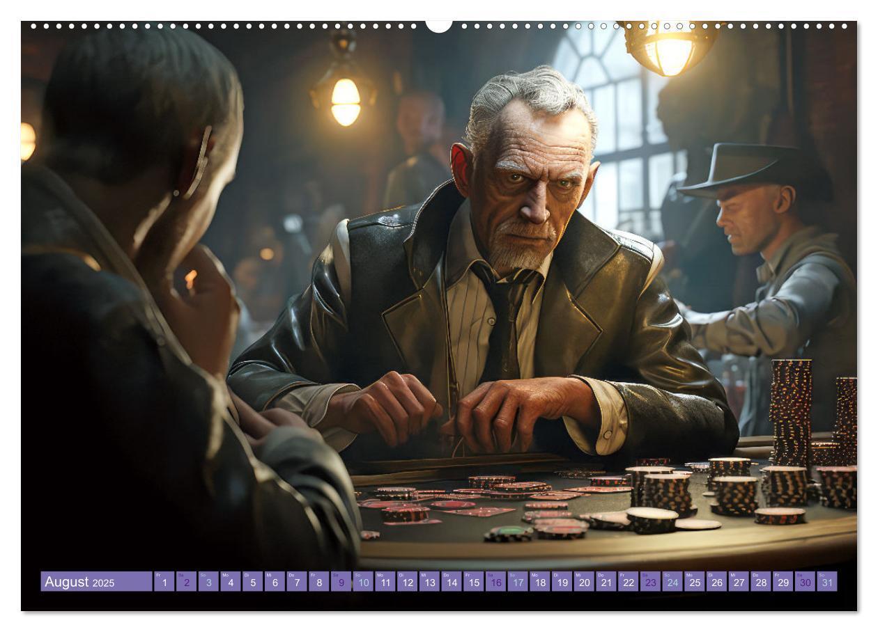 Bild: 9783383875458 | Die Welt der Pokerspieler (Wandkalender 2025 DIN A2 quer), CALVENDO...