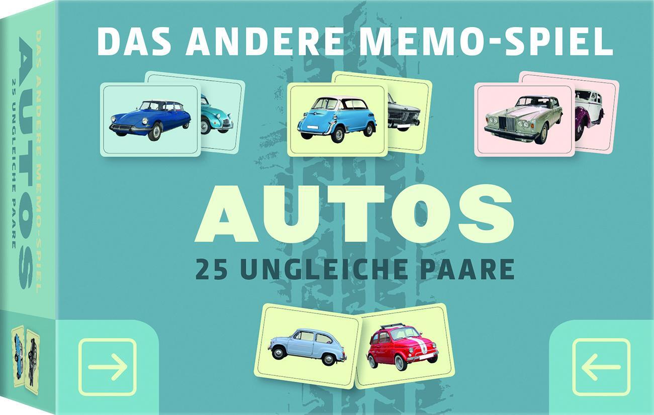 Cover: 9789463593168 | Autos - Das andere Memo-Spiel | 25 Ungleiche Paare | Stück | 50 S.