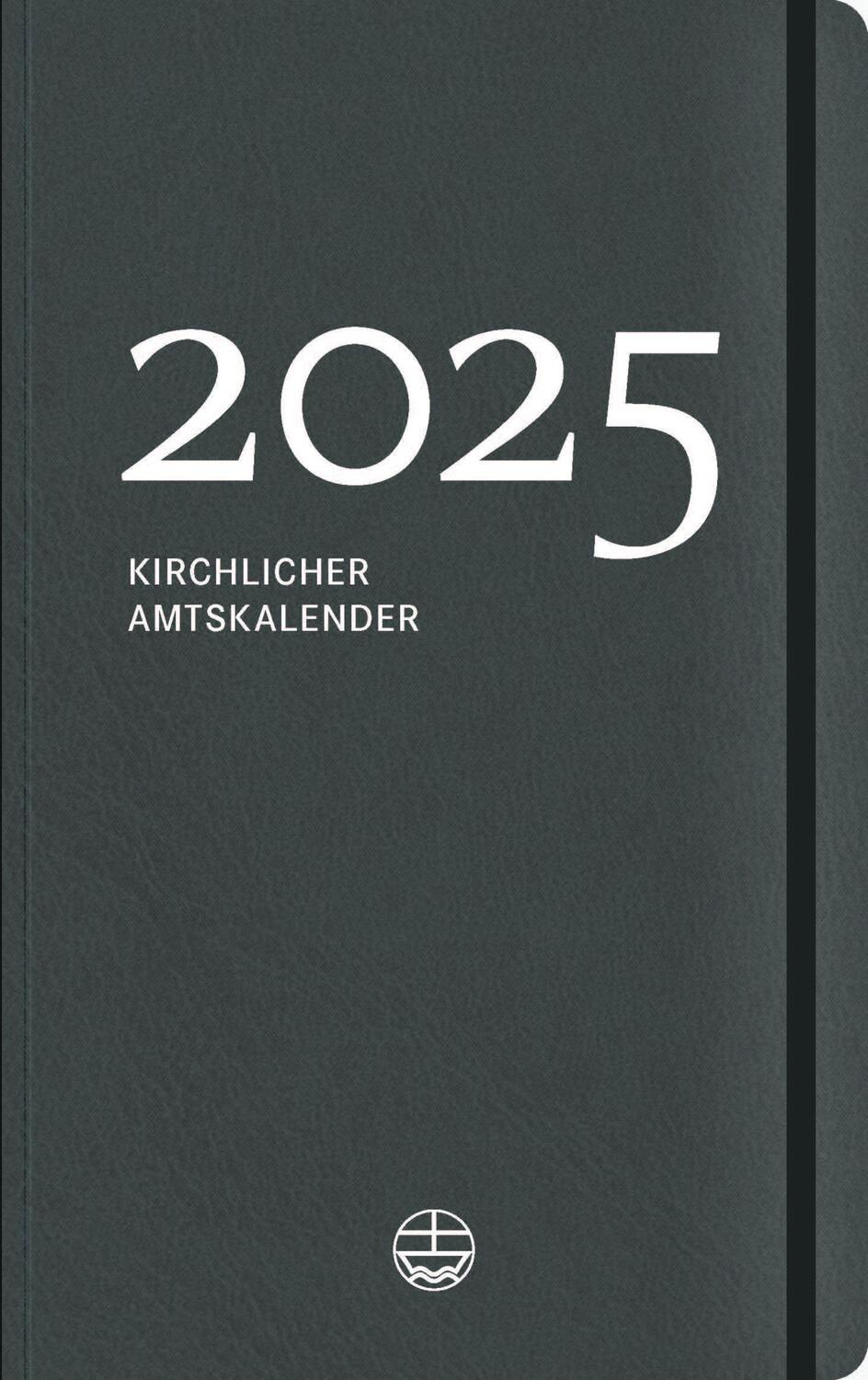 Cover: 9783374076017 | Kirchlicher Amtskalender 2025 - grau | Jörg Neijenhuis | Taschenbuch