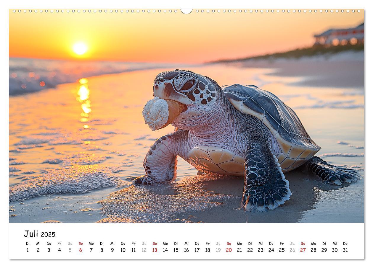 Bild: 9783457215852 | CHILL MAL - Entspannte Schildkröten beim Faulenzen (Wandkalender...