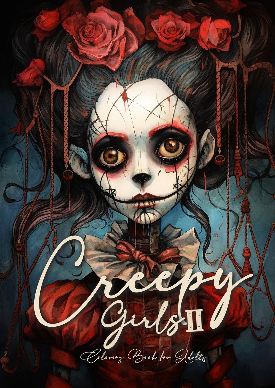 Cover: 9783759801227 | Creepy Girls Coloring Book for Adults 2 | Monsoon Publishing | Buch