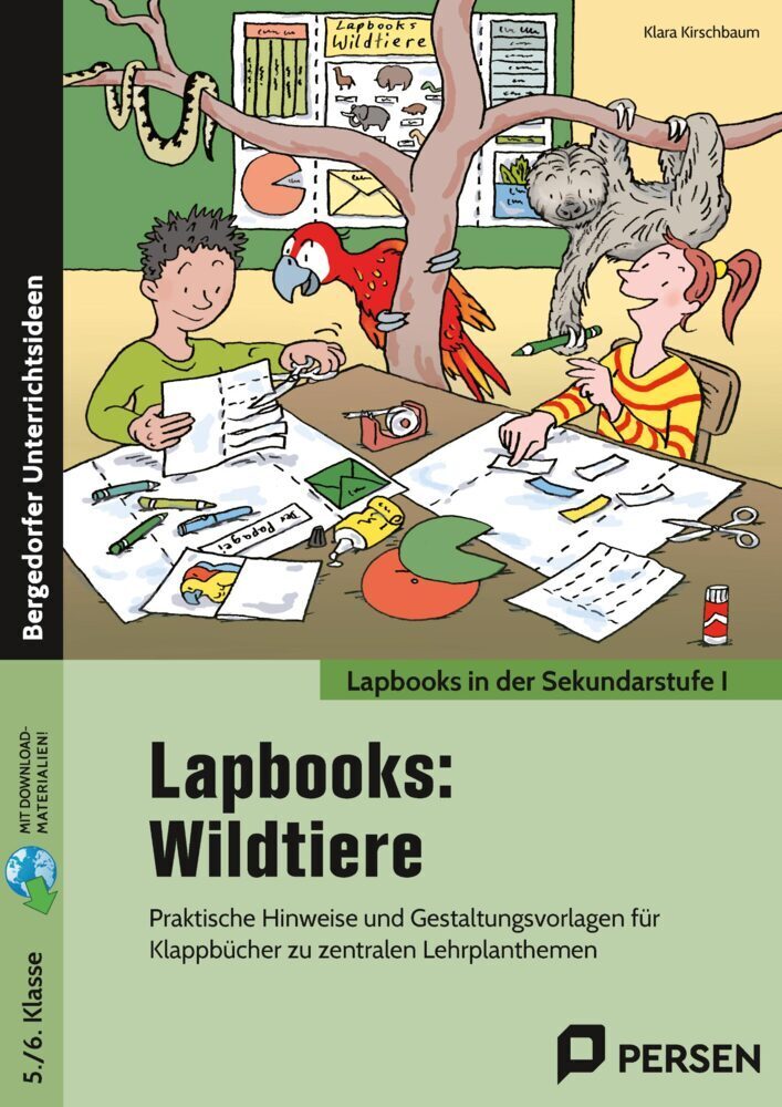 Cover: 9783403208570 | Lapbooks: Wildtiere - 5./6. Klasse | Klara Kirschbaum | Bundle | 2022