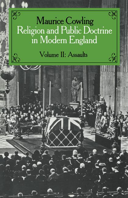 Cover: 9780521545174 | Religion and Public Doctrine in Modern England | Volume 2 | Cowling