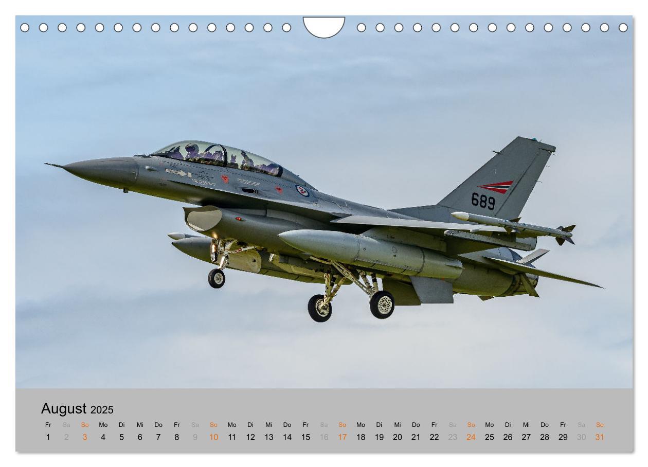 Bild: 9783383981463 | Kampfjet F-16 The Fighting Falcon (Wandkalender 2025 DIN A4 quer),...