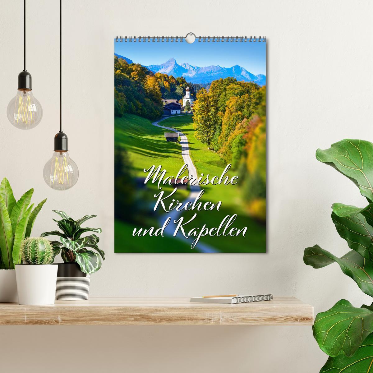 Bild: 9783435872022 | Malerische Kirchen und Kapellen (Wandkalender 2025 DIN A3 hoch),...