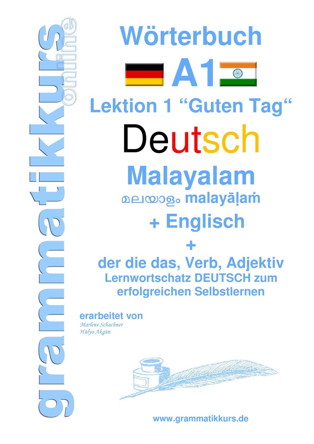 Cover: 9783738650532 | Wörterbuch Deutsch - Malayalam (Indien) - Englisch | Akom (u. a.)