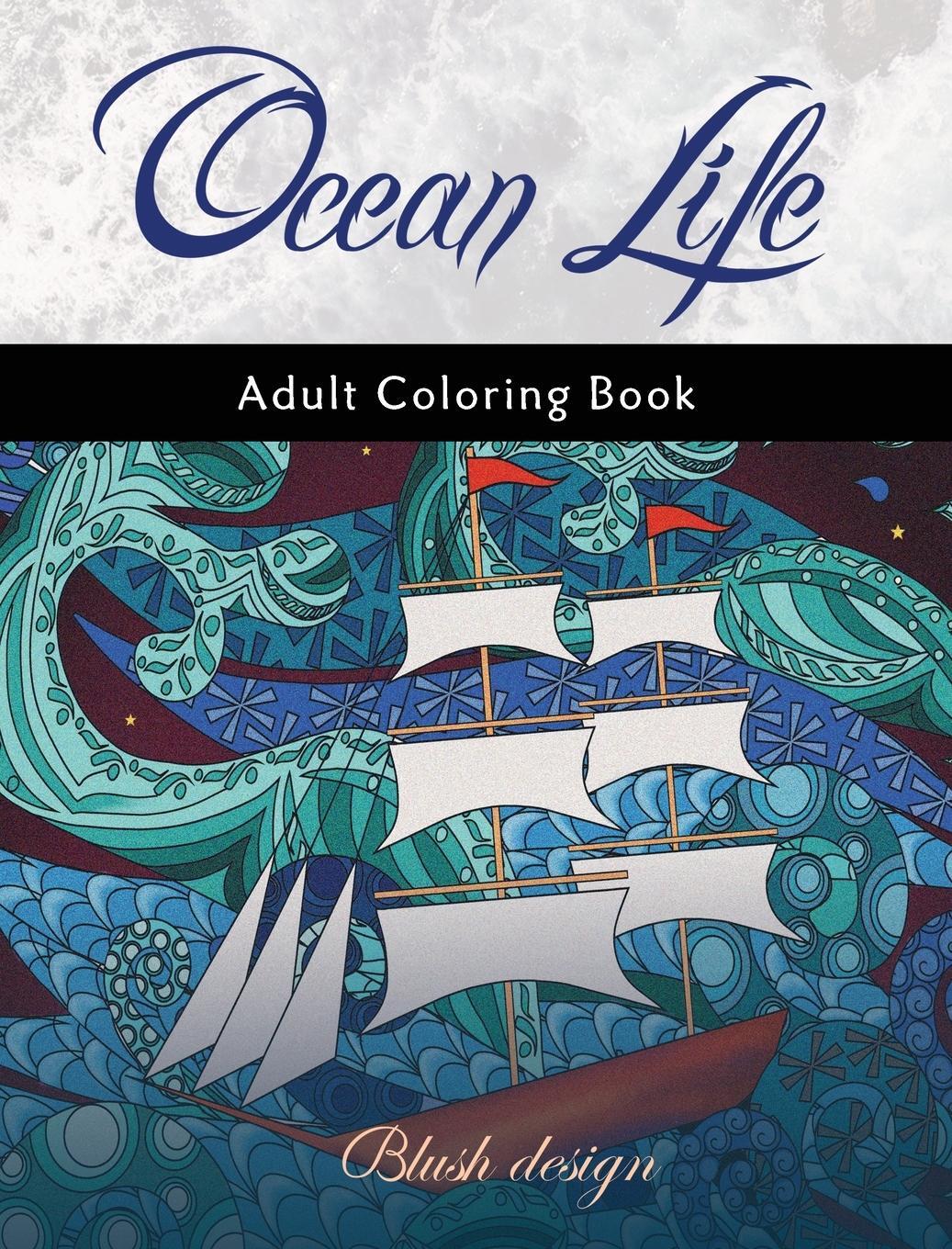 Cover: 9789655750751 | Ocean Life | Adult Coloring Book | Blush Design | Buch | Englisch