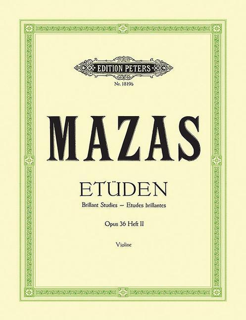 Cover: 9790014008246 | Studies Op. 36 for Violin -- Études Brillantes: Nos. 31-57 | Buch