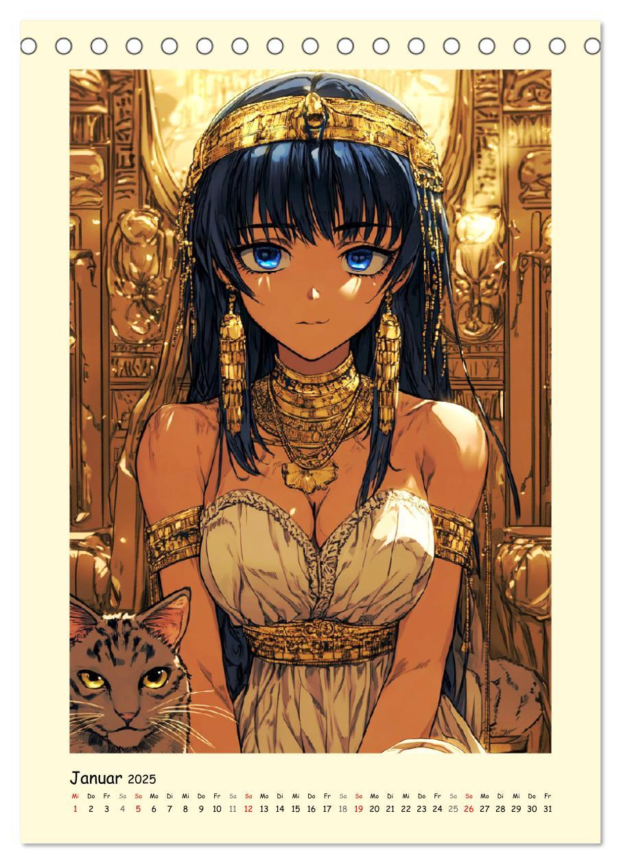 Bild: 9783457211489 | Im alten Ägypten. Manga-Mädchen im Pharaonenland (Tischkalender...