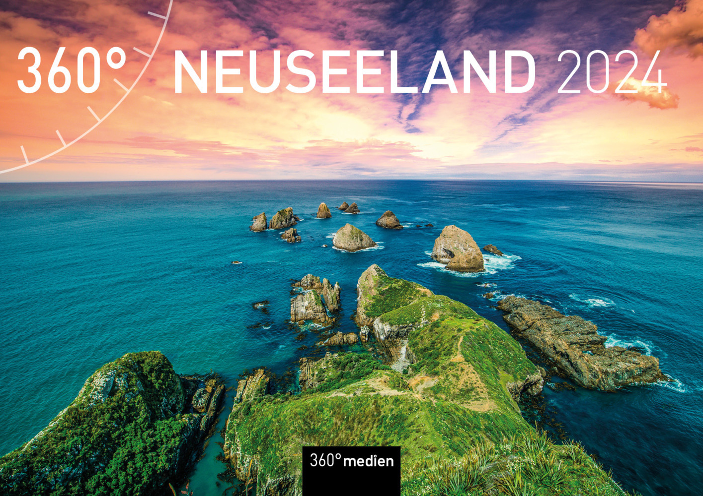 Cover: 9783968553917 | 360° Neuseeland Broschürenkalender 2024 | 360° medien | Kalender