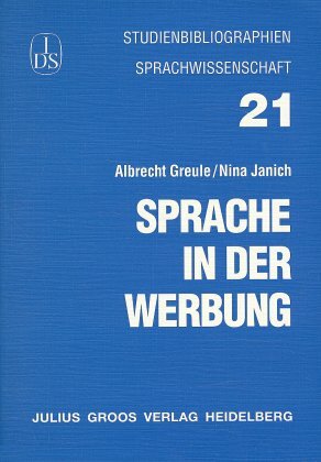 Cover: 9783872768070 | Sprache in der Werbung | Albrecht Greule (u. a.) | Taschenbuch | 52 S.