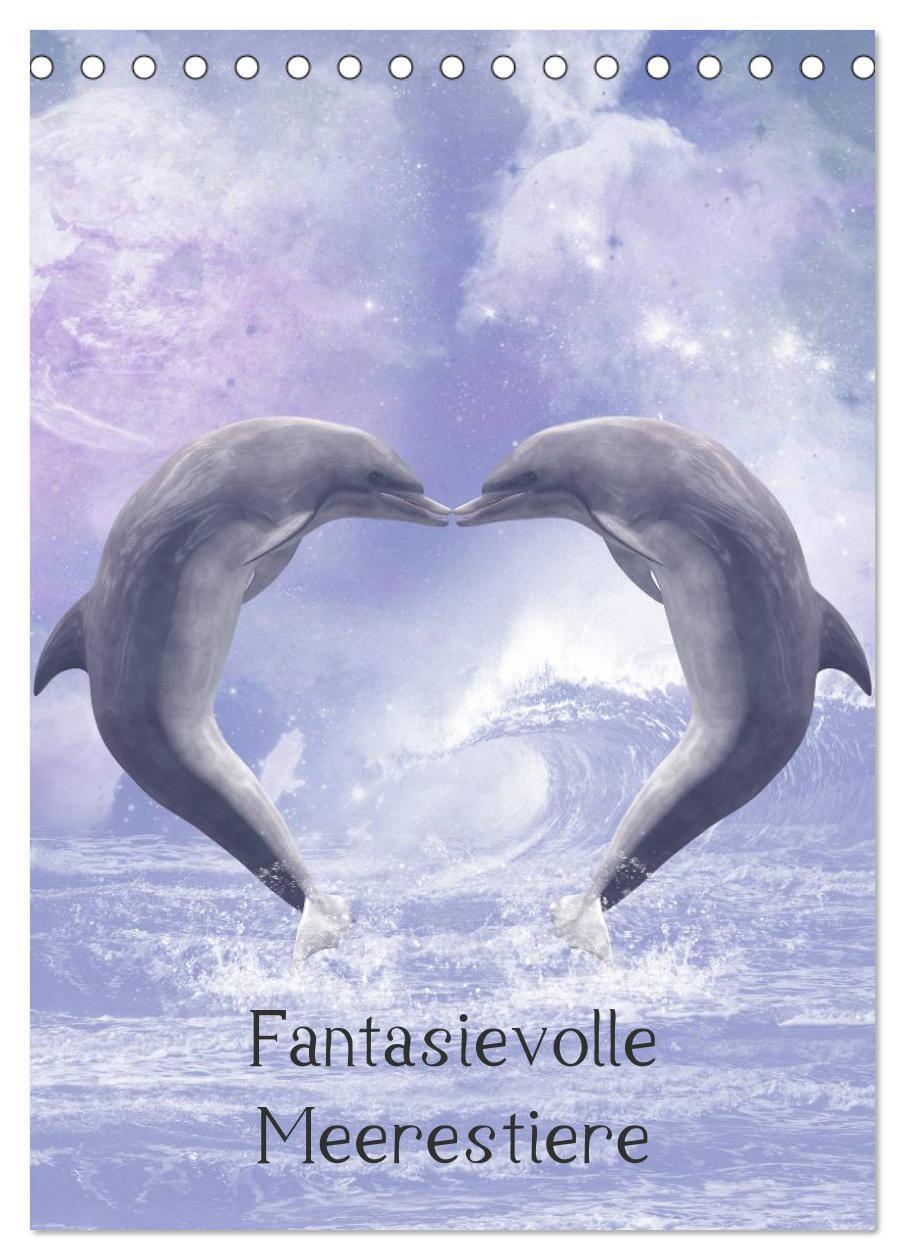 Cover: 9783383509643 | Fantasievolle Meerestiere (Tischkalender 2024 DIN A5 hoch),...
