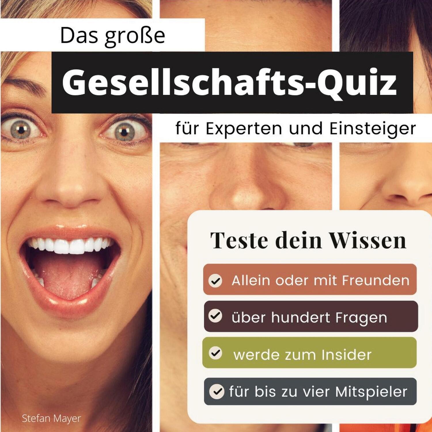 Cover: 9783750524774 | Das große Gesellschaft-Quiz für Experten und Einsteiger | Stefan Mayer