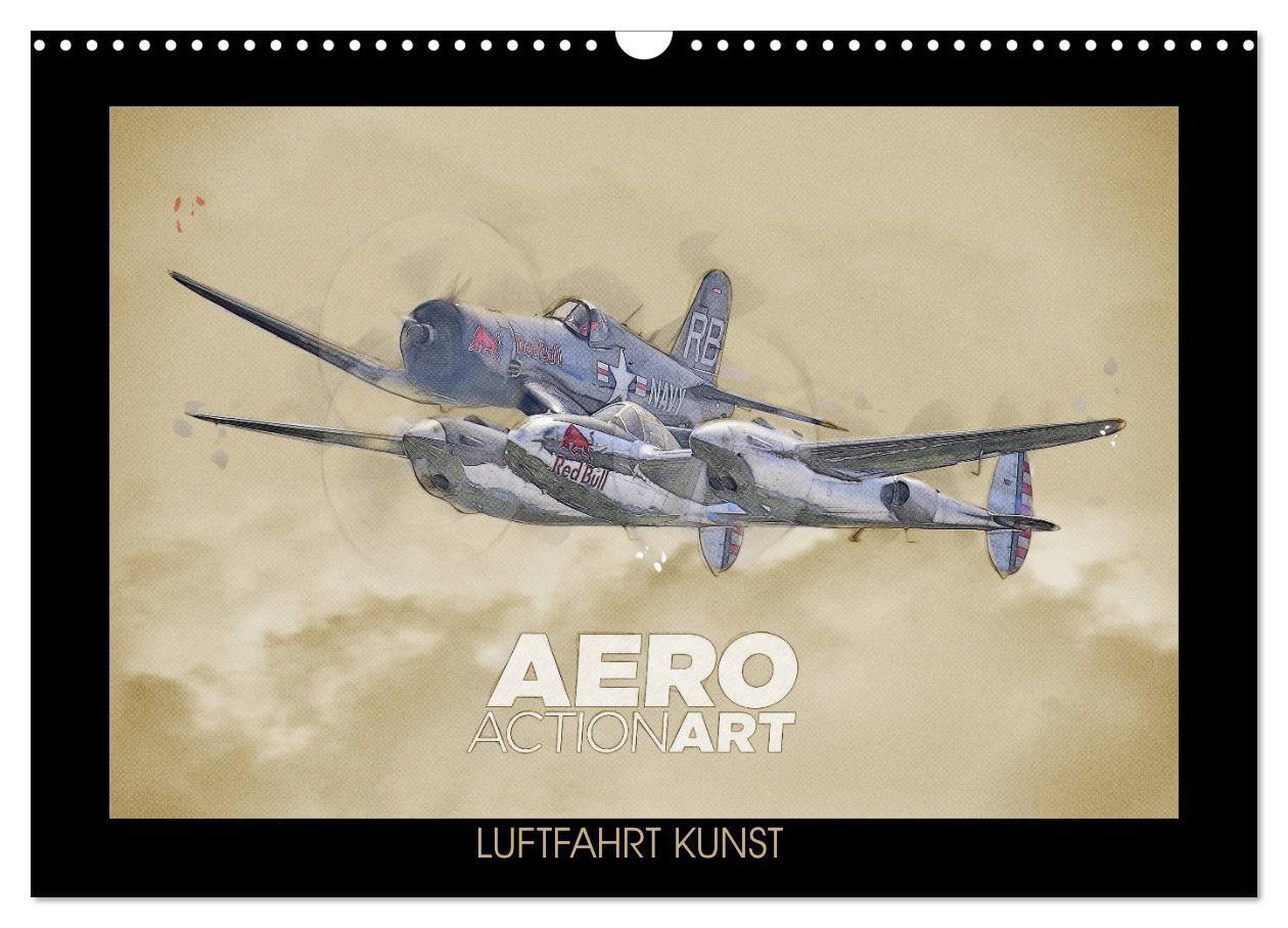 Cover: 9783675467835 | Aero Action Art - Luftfahrt Kunst (Wandkalender 2024 DIN A3 quer),...