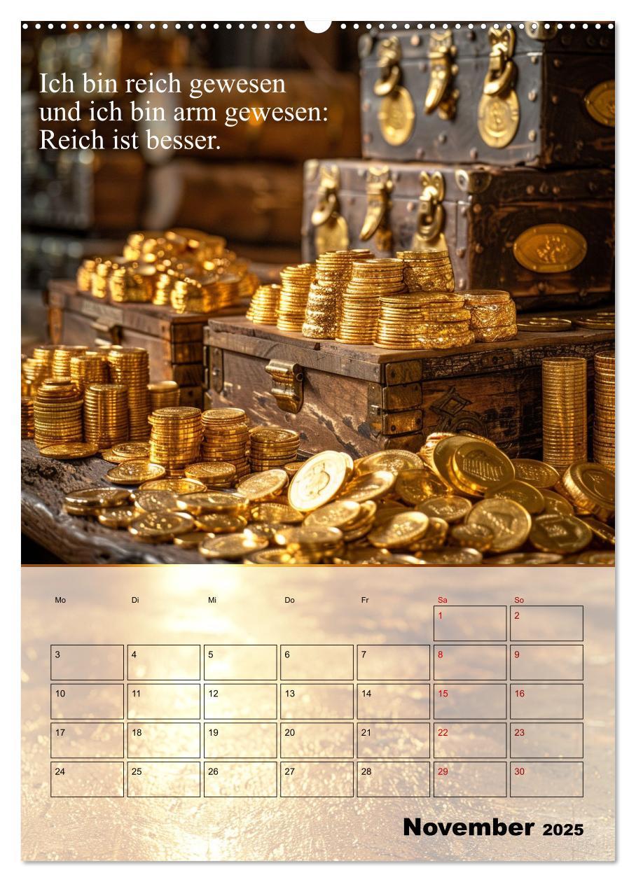 Bild: 9783435832552 | Der Geld-Anlock-Kalender (Wandkalender 2025 DIN A2 hoch), CALVENDO...