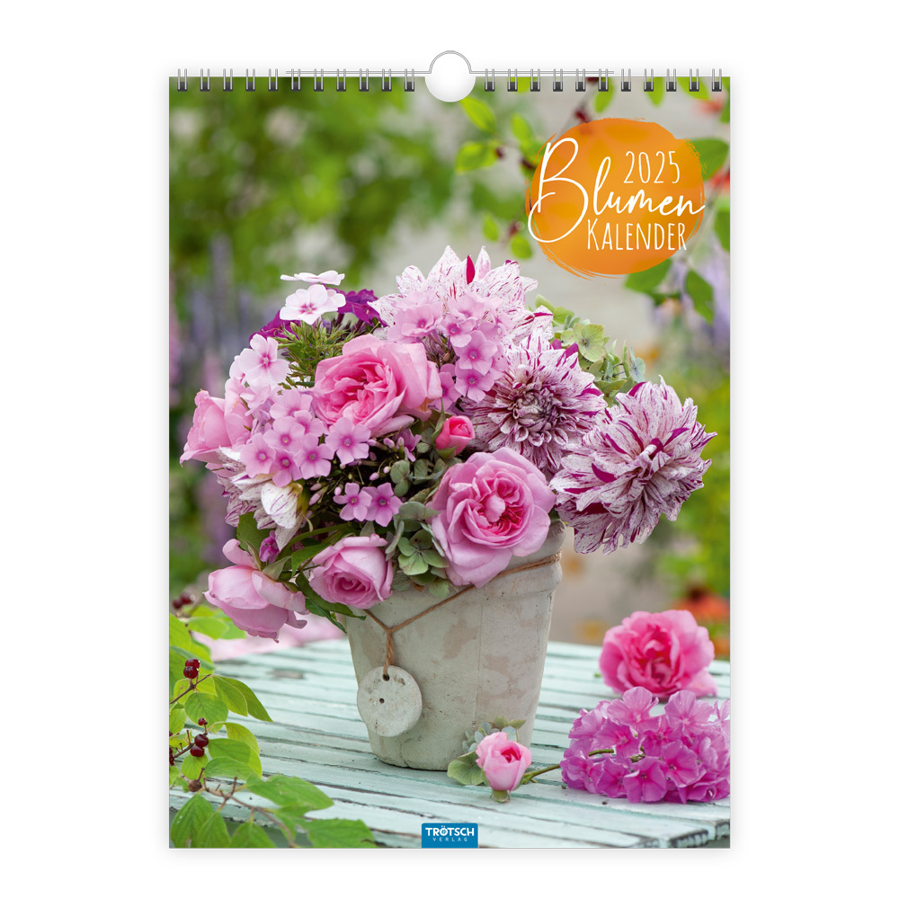 Cover: 9783988021960 | Trötsch Classickalender Blumenkalender 2025 | Wandkalender | Co.KG