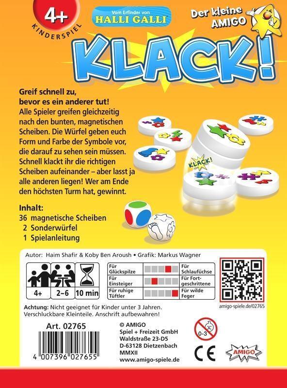 Bild: 4007396027655 | Klack! | AMIGO - Kinderspiel | Haim Shafir | Spiel | Brettspiel | 2013