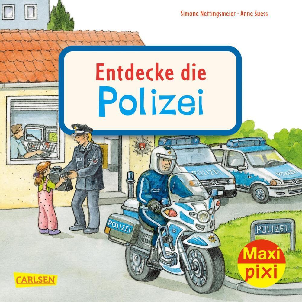 Cover: 9783551033109 | Maxi Pixi 398: Entdecke die Polizei | Miniaturbuch | Nettingsmeier