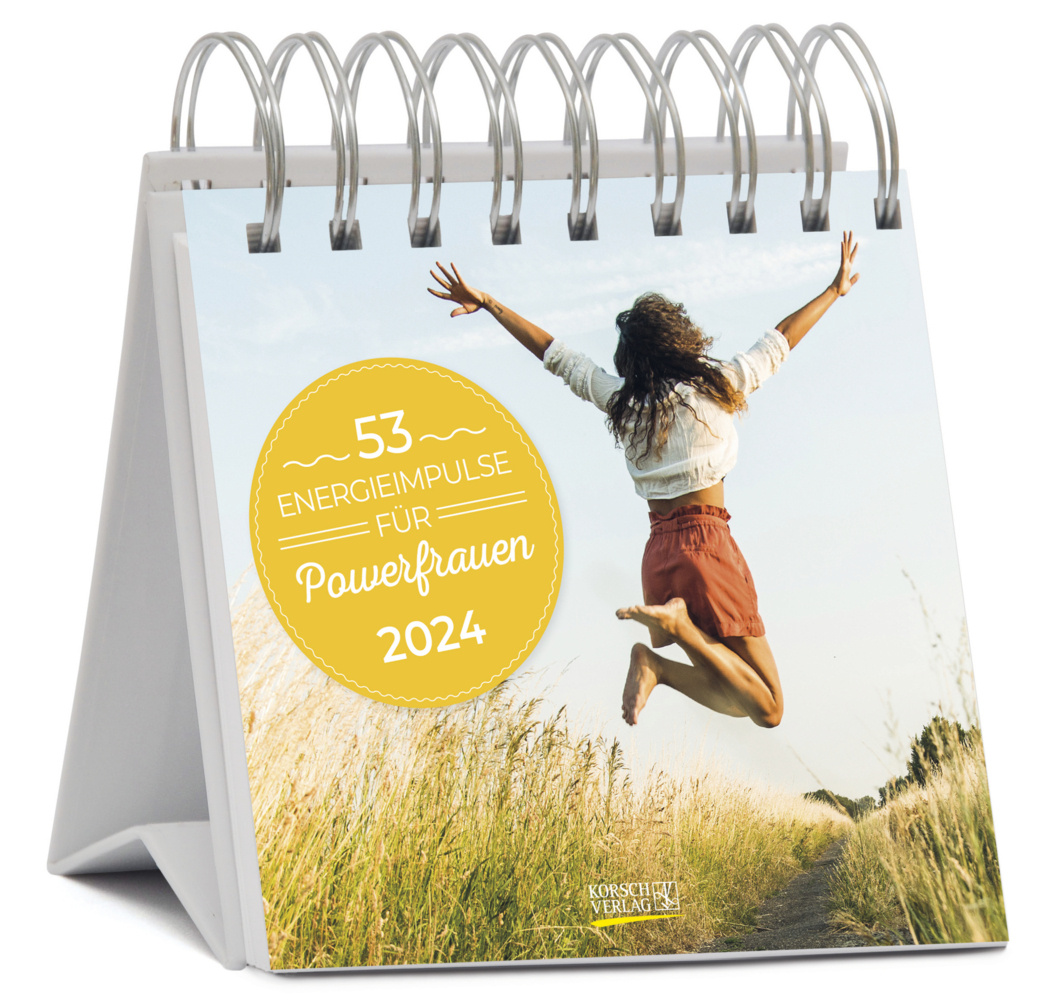 Cover: 9783731873280 | 53 Energie-Impulse für Powerfrauen 2024 | Korsch Verlag | Kalender