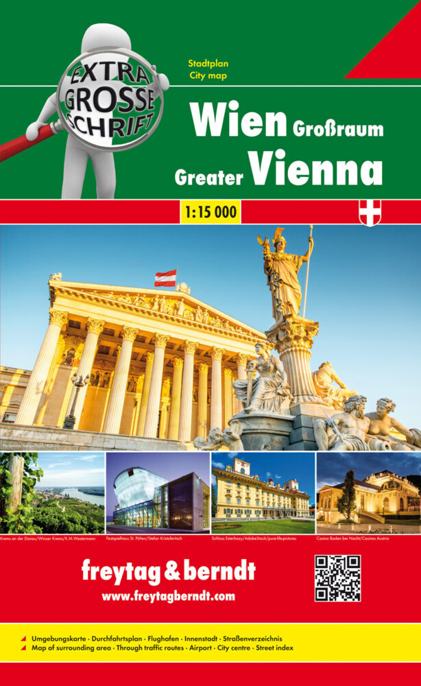 Cover: 9783707917109 | Freytag &amp; Berndt Städteatlas Wien Großraum, Riesenatlas 1:15.000....