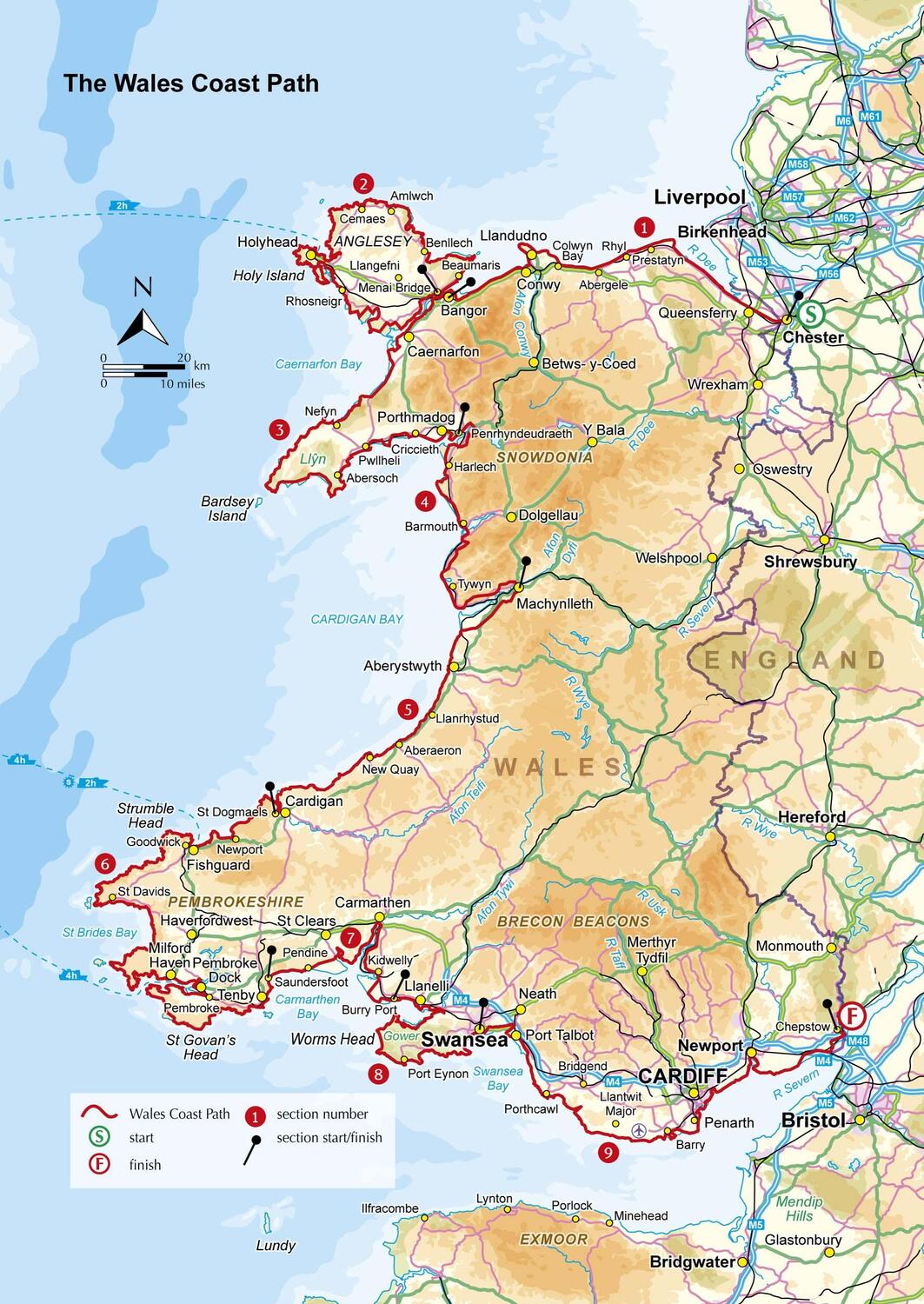 Bild: 9781786310668 | Walking the Wales Coast Path | Llwybr Arfordir Cymru | Paddy Dillon