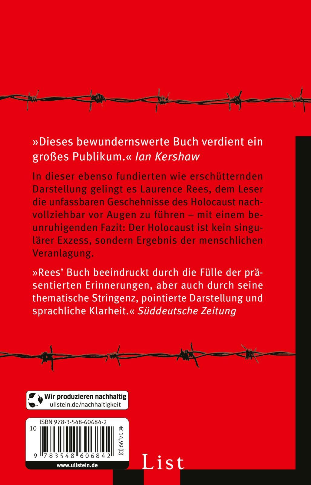 Rückseite: 9783548606842 | Auschwitz | Geschichte eines Verbrechens | Laurence Rees | Taschenbuch