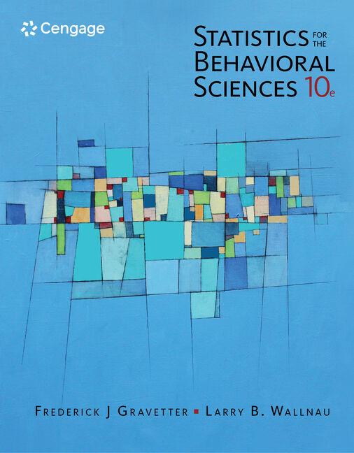 Cover: 9781305504912 | Statistics for the Behavioral Sciences | Frederick Gravetter (u. a.)