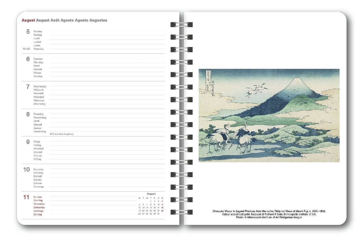 Bild: 4002725987273 | Hokusai 2024 - Diary - Buchkalender - Taschenkalender -...