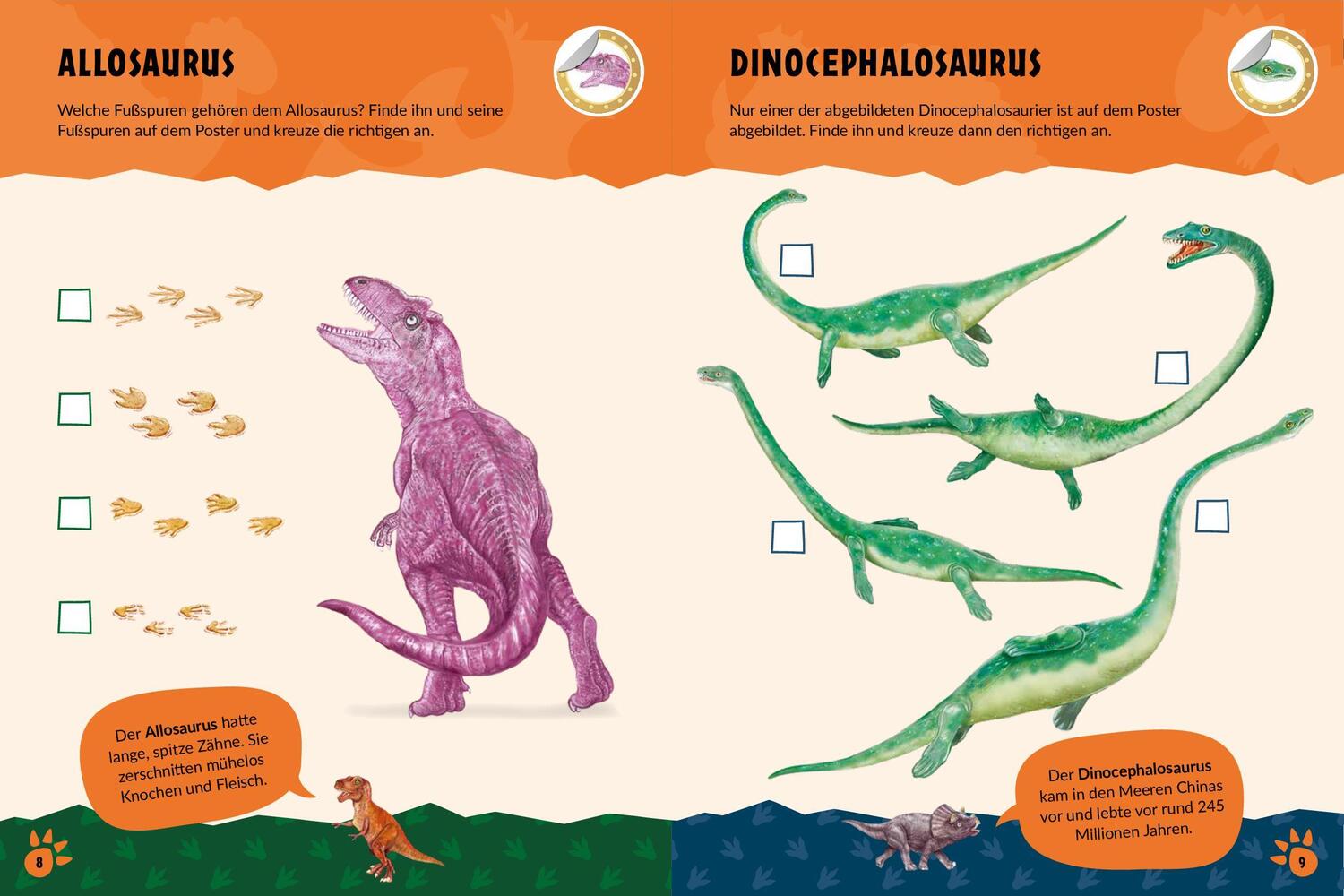 Bild: 9783849945497 | Mein großes Rätselposter Dinosaurier | Verlag (u. a.) | Taschenbuch