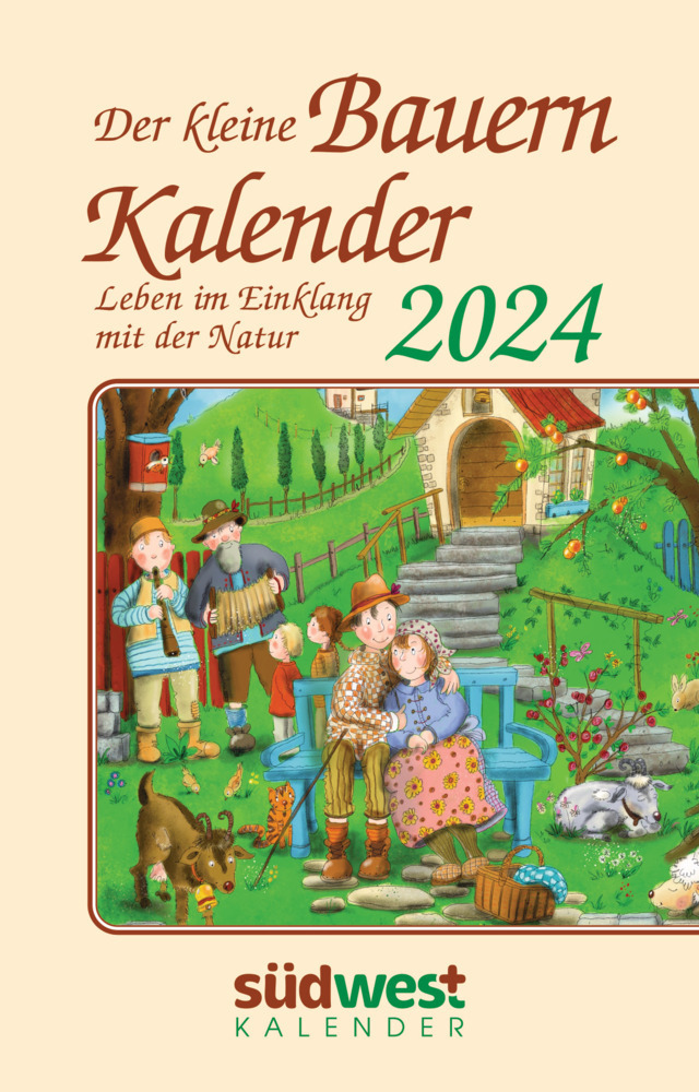 Cover: 9783517101989 | Der kleine Bauernkalender 2024 - Leben im Einklang mit der Natur -...