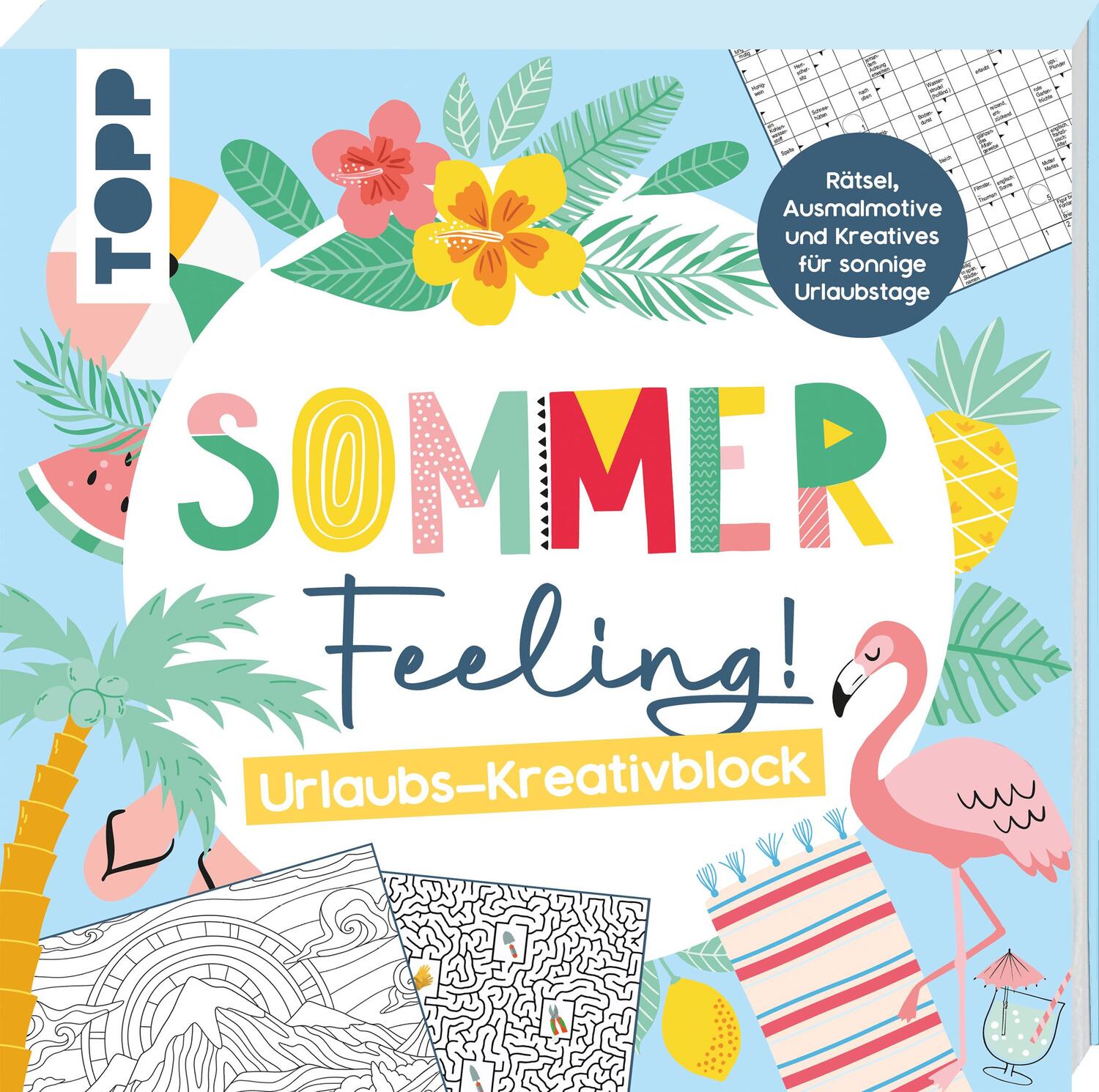 Cover: 9783735881069 | Sommer Feeling! Urlaubs-Kreativblock | Frechverlag | Taschenbuch