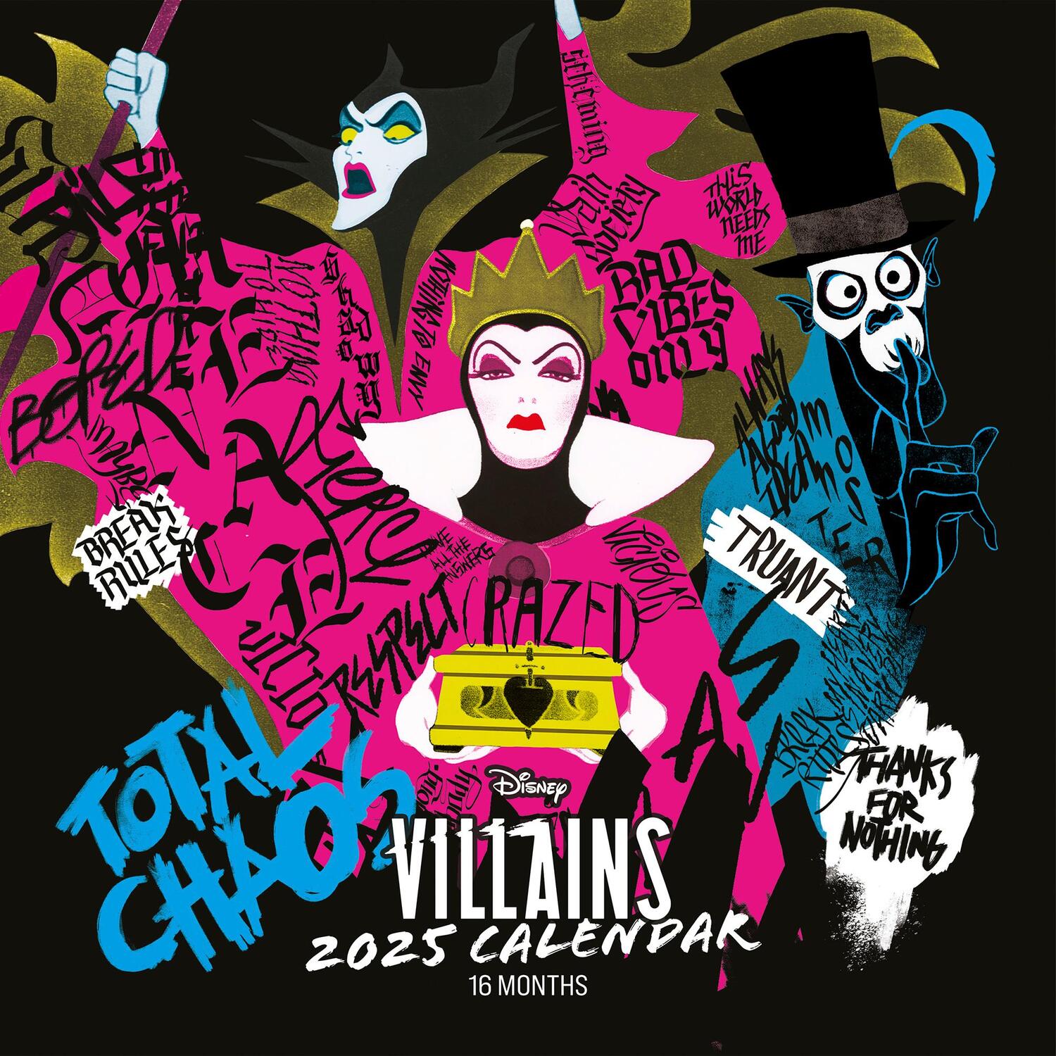 Cover: 9781804231531 | Disney Villains 2025 30X30 Broschürenkalender | Kalender | 28 S.