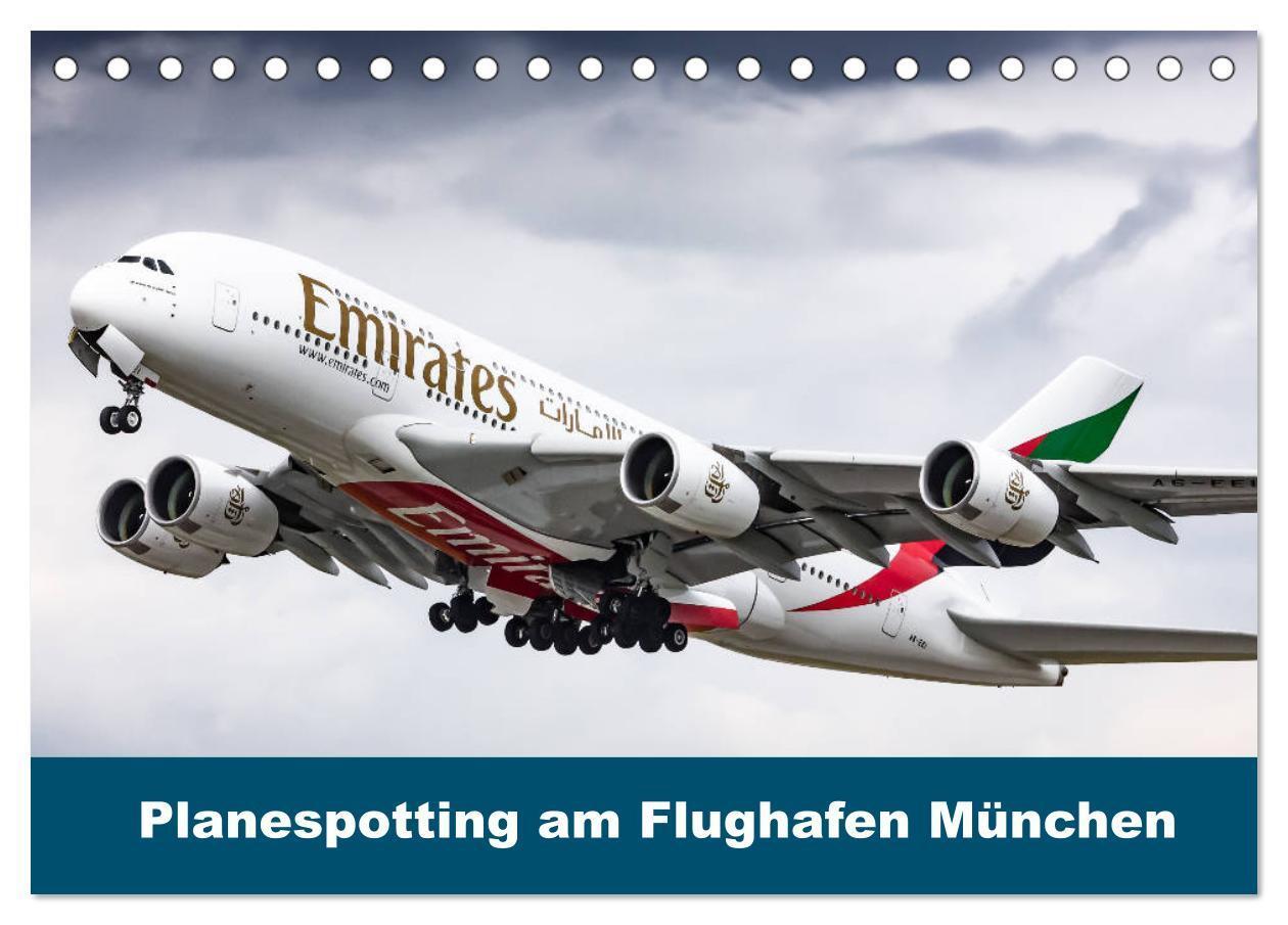Cover: 9783675836181 | Planespotting am Flughafen München (Tischkalender 2024 DIN A5...