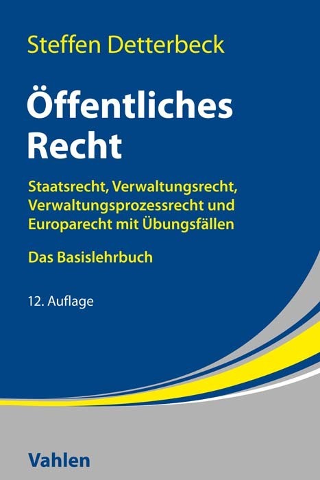 Cover: 9783800666799 | Öffentliches Recht | Steffen Detterbeck | Taschenbuch | LV | Deutsch