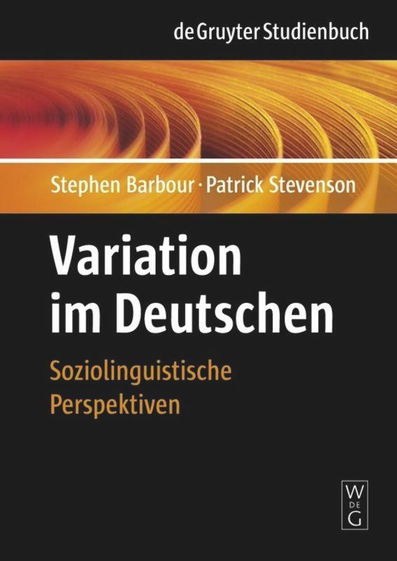 Cover: 9783110145816 | Variation im Deutschen | Soziolinguistische Perspektiven | Buch | XIII