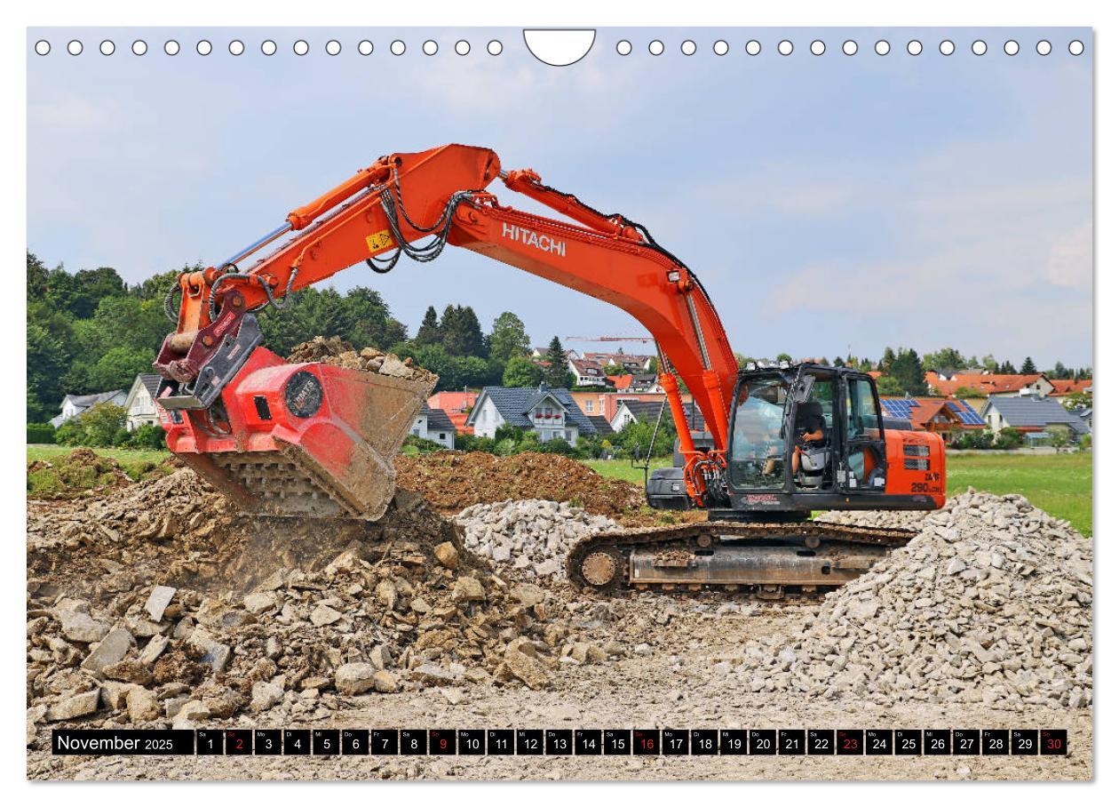 Bild: 9783435299270 | Baufahrzeuge auf der Baustelle (Wandkalender 2025 DIN A4 quer),...