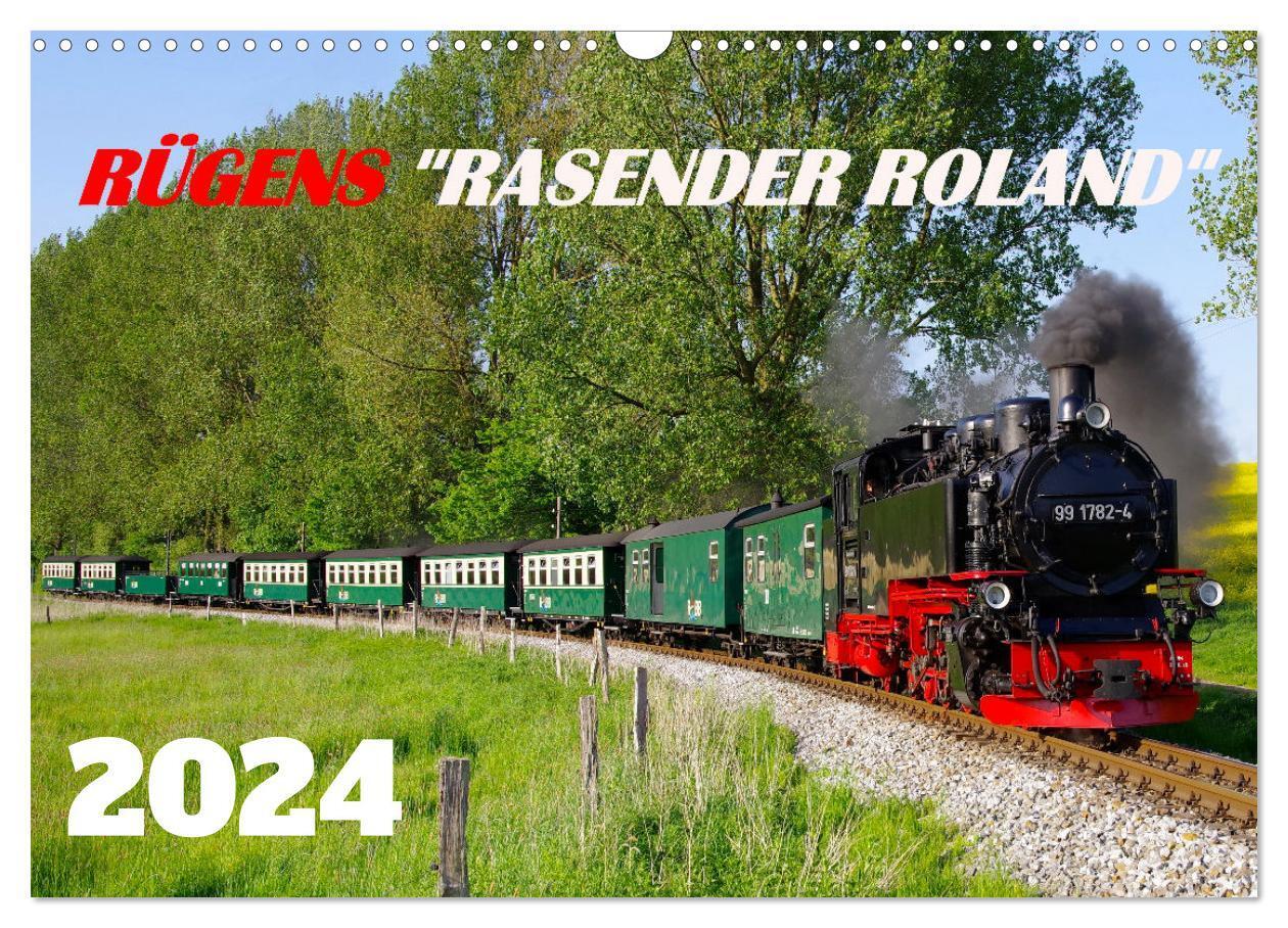 Cover: 9783675774575 | Rügens "rasender Roland" (Wandkalender 2024 DIN A3 quer), CALVENDO...