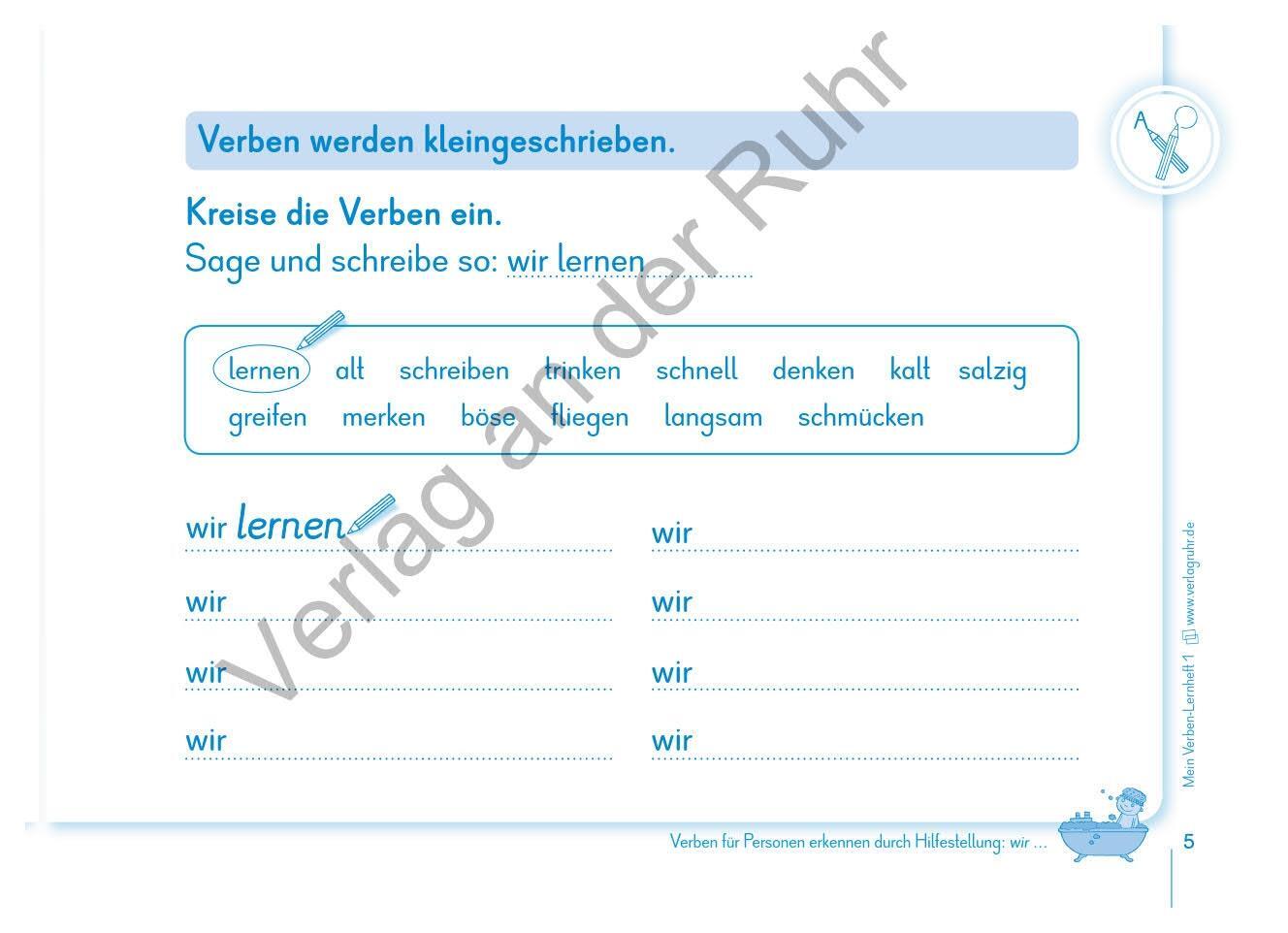 Bild: 9783834642875 | Mein Verben-Lernheft 1 | Sabine Doering | Broschüre | 48 S. | Deutsch