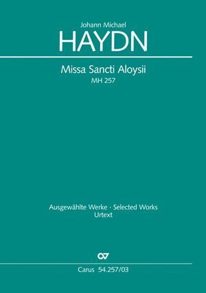 Cover: 9790007143565 | Missa Sancti Aloysii (Klavierauszug) | MH 257, 1777 | Michael Haydn