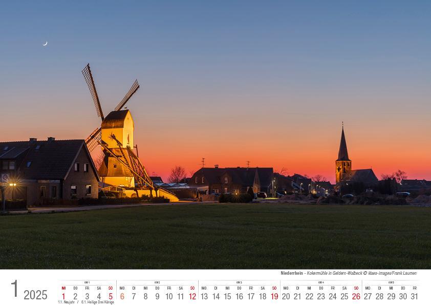 Bild: 9783965352094 | Niederrhein 2025 Bildkalender A4 Spiralbindung | Holger Klaes | 2025