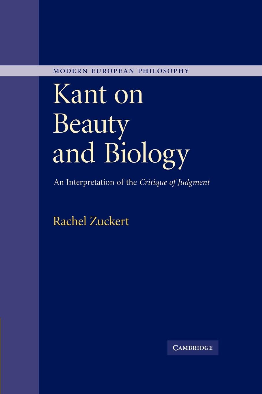 Cover: 9780521172332 | Kant on Beauty and Biology | Zuckert Rachel (u. a.) | Taschenbuch