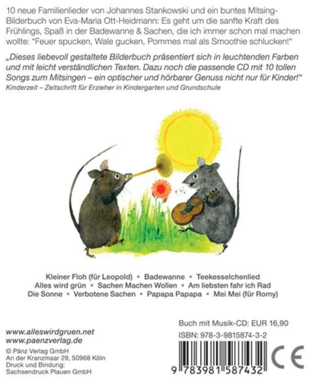 Rückseite: 9783981587432 | Alles wird grün. Mit Musik-CD | Johannes Stankowski (u. a.) | Buch