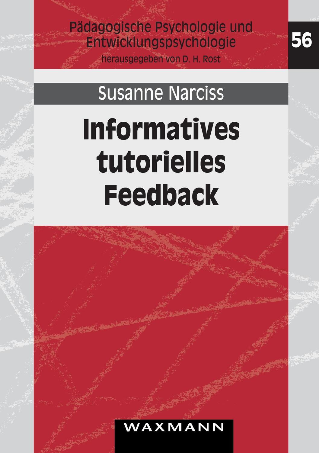 Cover: 9783830916413 | Informatives tutorielles Feedback | Susanne Narciss | Taschenbuch
