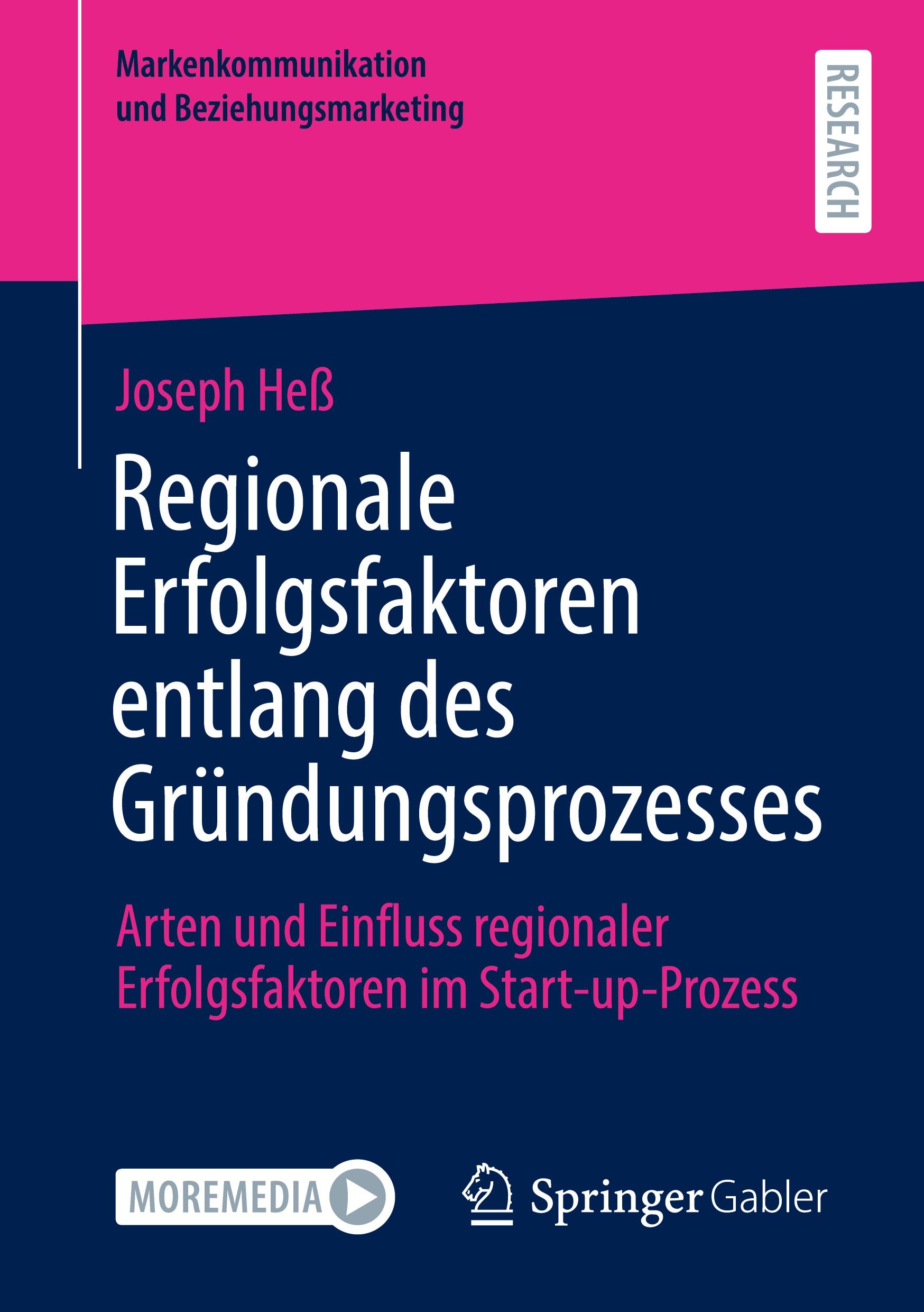 Cover: 9783658347017 | Regionale Erfolgsfaktoren entlang des Gründungsprozesses | Joseph Heß