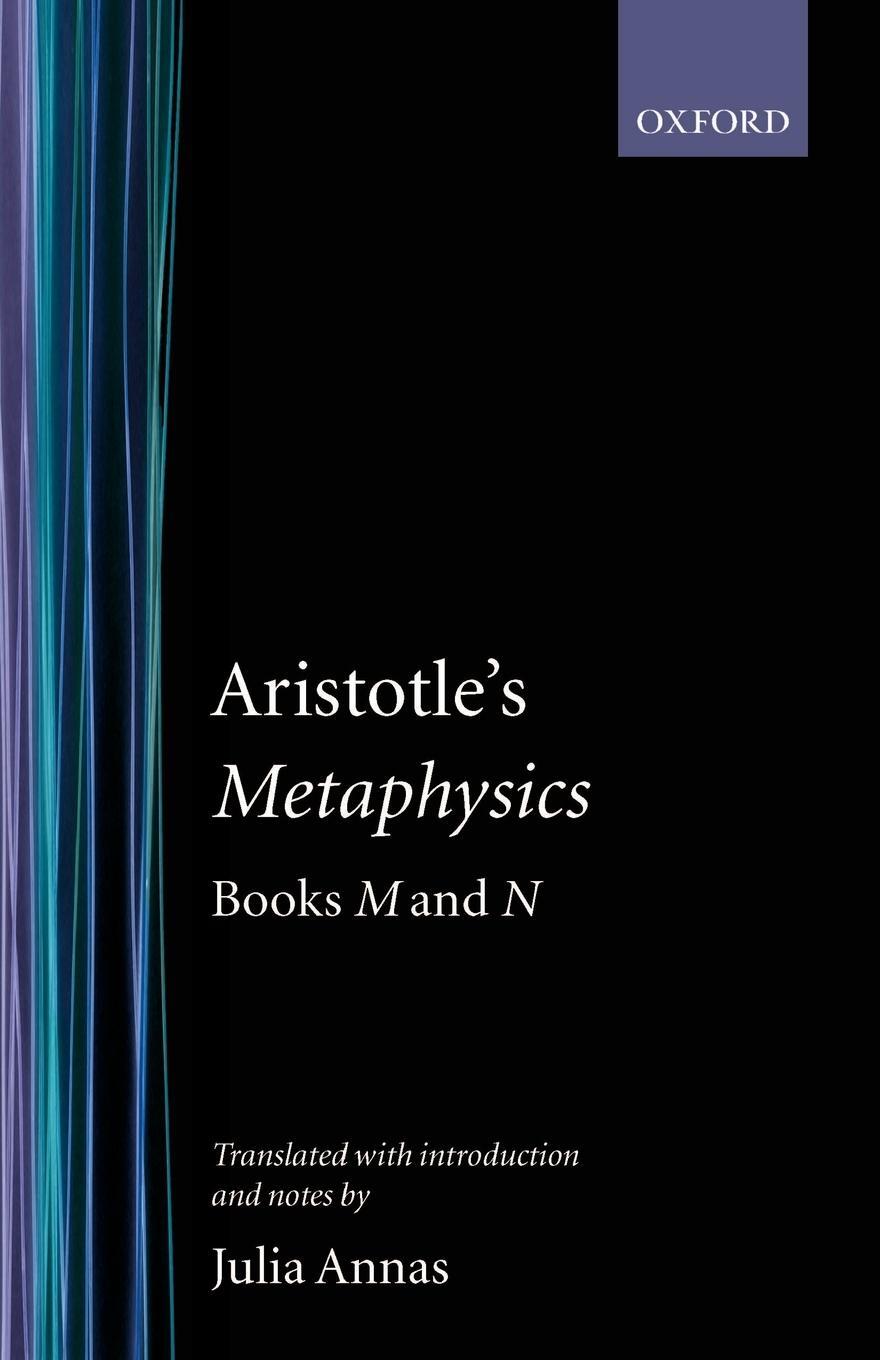 Cover: 9780198721338 | Metaphysics | Books M and N | Julia Annas (u. a.) | Taschenbuch | 1988