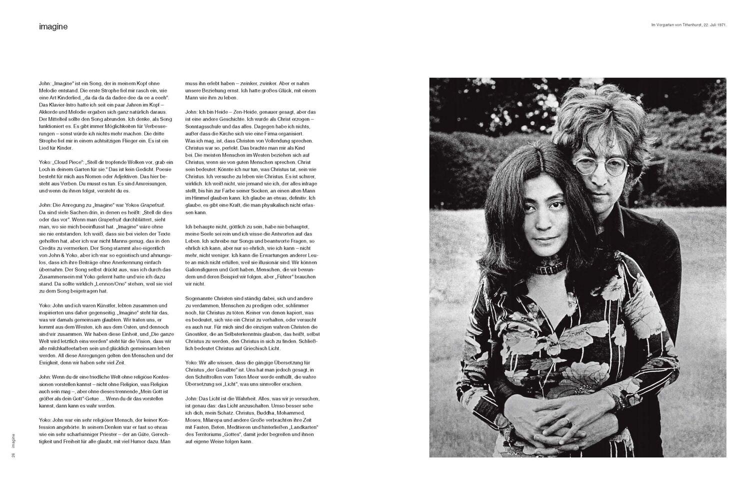 Bild: 9783841906373 | Imagine John Yoko | Deutsche Ausgabe | John Lennon (u. a.) | Buch